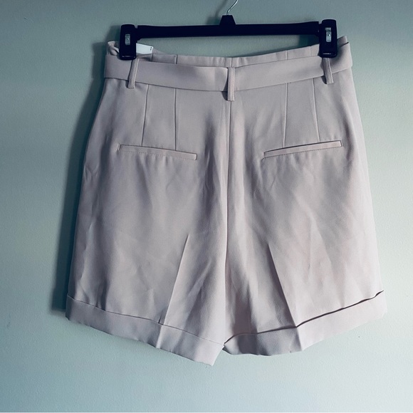EXPRESS Women's Light Pink Bermuda Extreme High Rise Belted Shorts Size 12 NWT - Picture 9 of 12